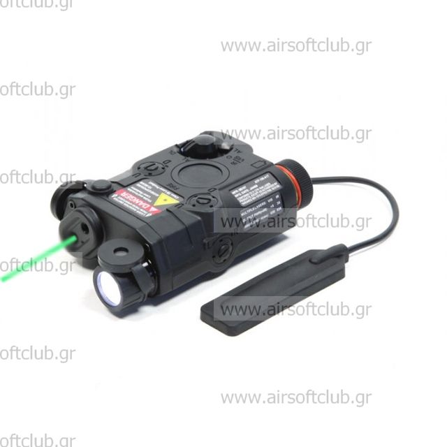 PEQ-15 With Green Laser White LED Illuminator Black